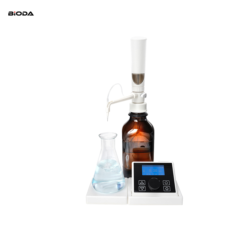 Laboratory Precision Adjustable Flow Control Lab Electronic Burette Digital Bottle Top Dispenser