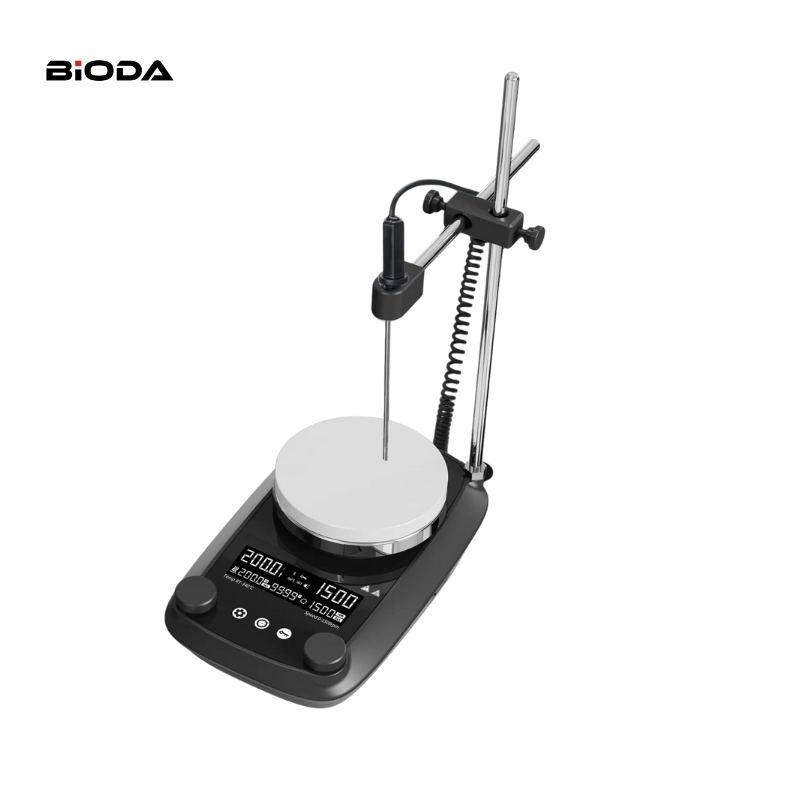 Lcd Display Corrosion Resistance Ceramic Coated Aluminum Plate Magnetic Stirrer with Timer